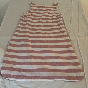 BeachLunchLounge Alina Striped Linen Blend Shift Dress - Size Small